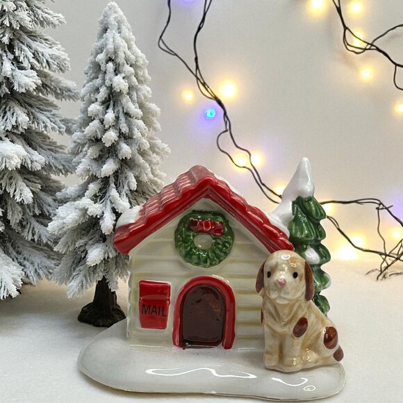 Dept 56 Cat And Dog The Original Snow Village Loose Figurine from 1988 - Picture 1 of 8